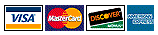 These Credit cards are accepted